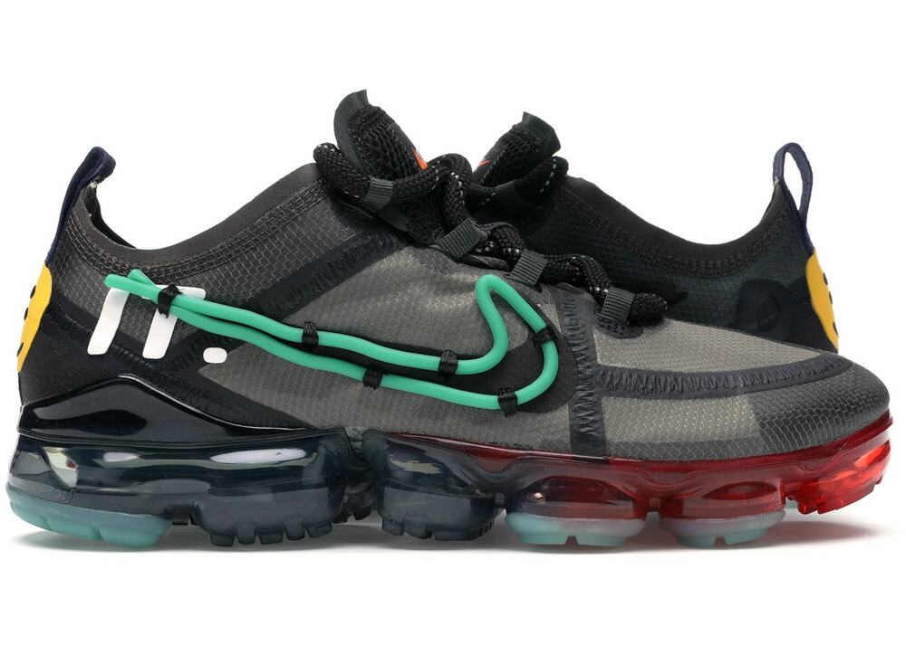 Nike Cactus Plant Flea Market x Air VaporMax 2019 Sneakers Black Neon 6.5